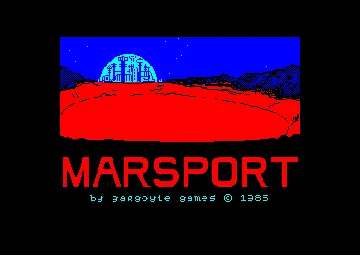 Marsport (UK) (1985) screen shot title